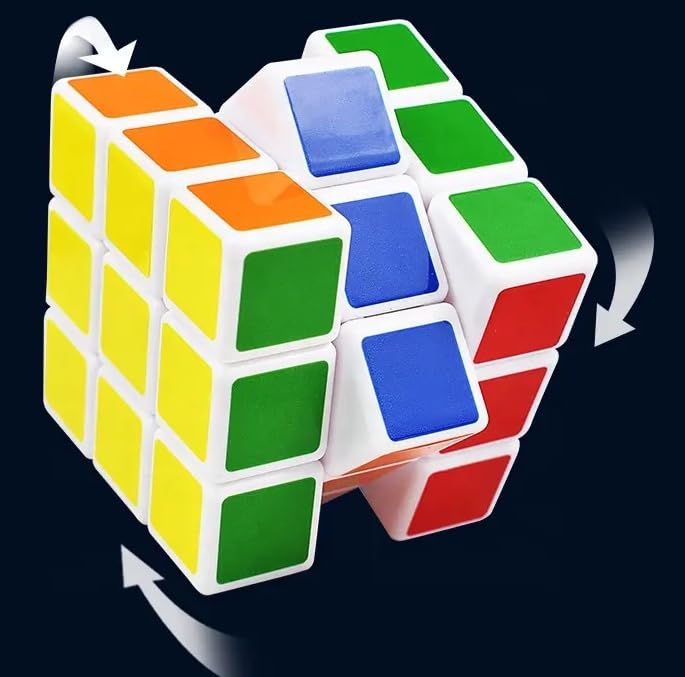 Cubo Rompicapo 3x3 Versione Originale Magico Veloce e Liscio Materiale Durevole Non tossico per Adulti e Ragazzi Puzzle