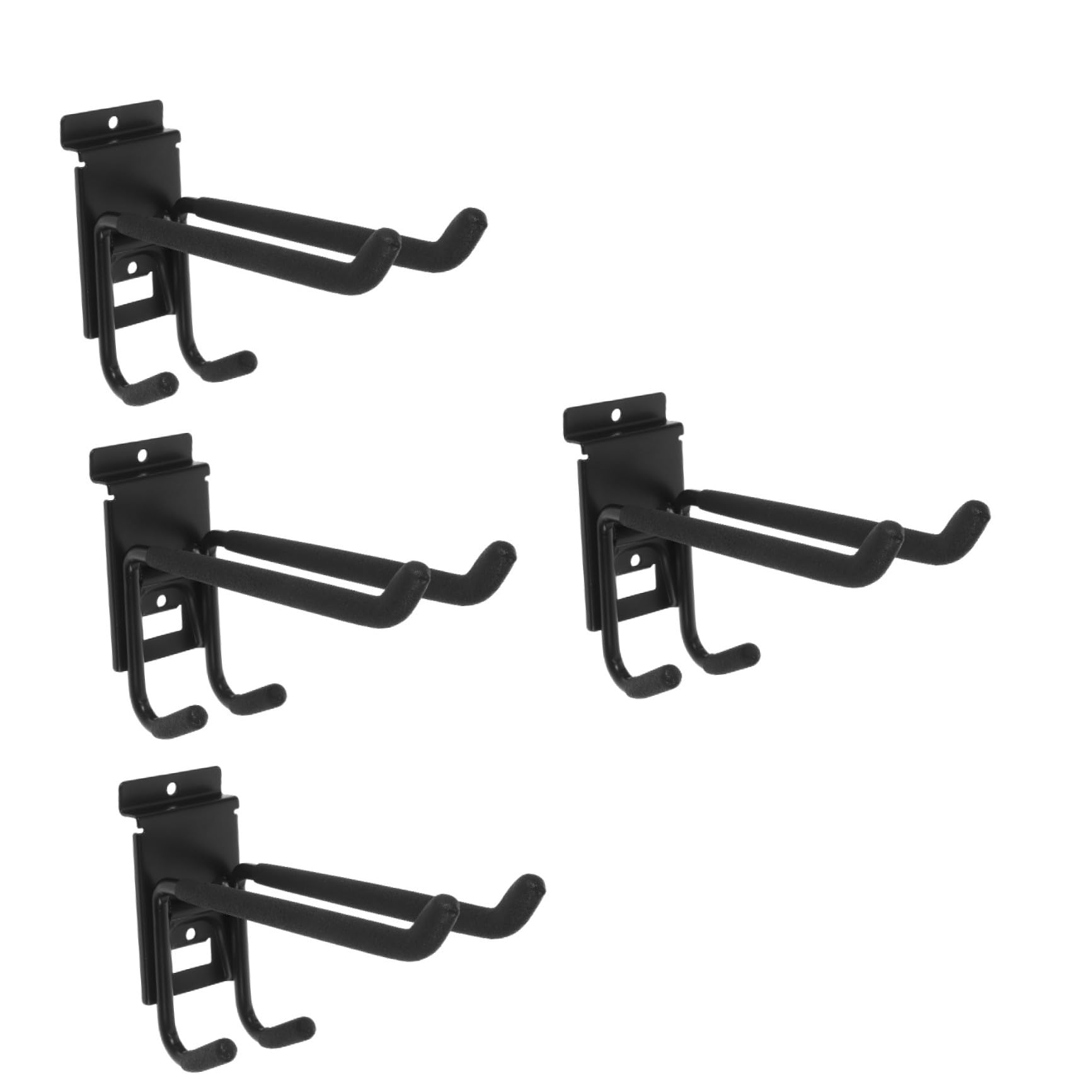 DOITOOL 4 Piezas Ganchos De Garaje De Pared Colgador De Herramientas Gancho De Utilidad De Garaje Ganchos De Pared De Alta Resistencia Gancho Resistente El Puerta Black Aerosol De Plástico
