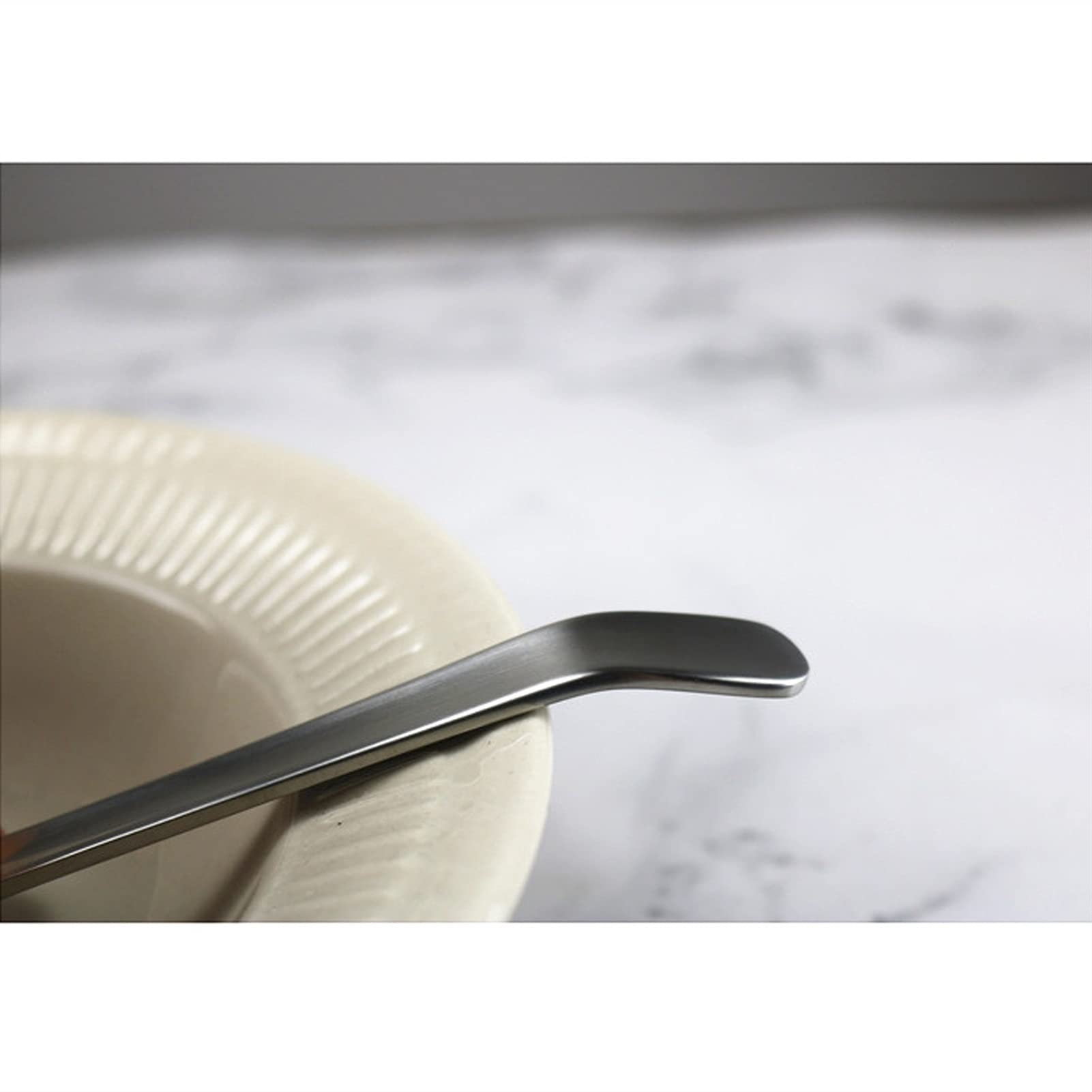 Cucharas de sopa Cuchara de cabeza grande de acero inoxidable 304, cuchara de sopa espesa con mango largo, cuchara de sopa pequeña for sopa doméstica, 2 uds. Para el hogar y la cocina ( Color : B )