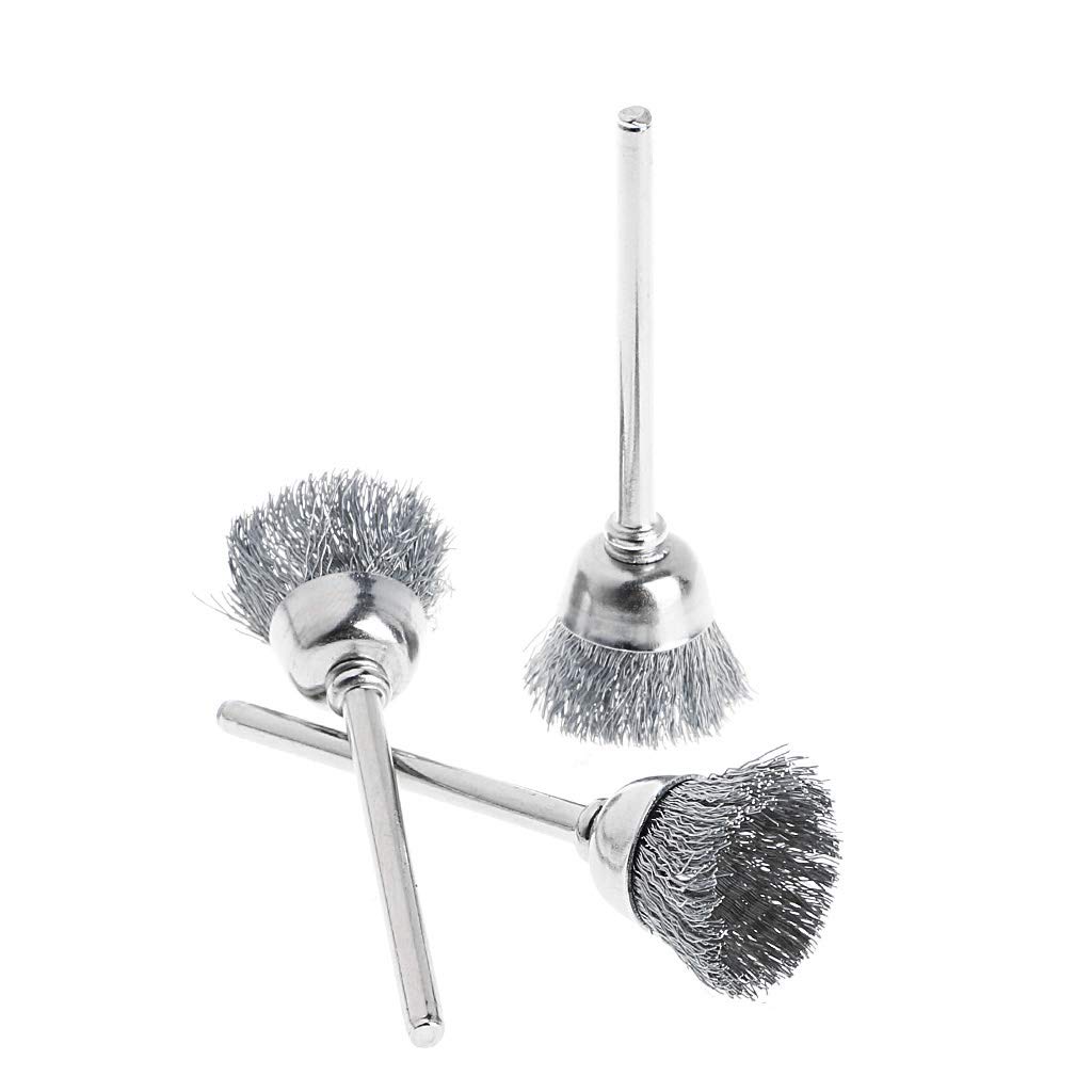 9 Steel Brush Wire Wheel Brushes Die Grinder Rotary Electric Tool For Engraver