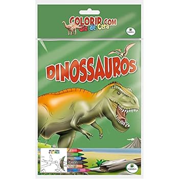 Pamphlet Colorir com Giz de Cera: Dinossauros [Portuguese_Brazilian] Book