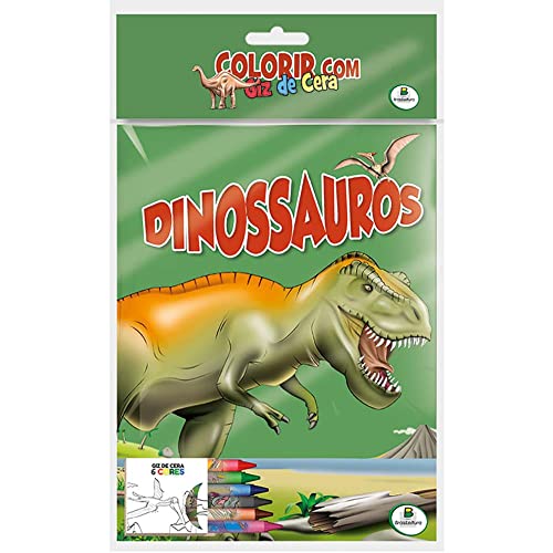 Colorir com Giz de Cera: Dinossauros: