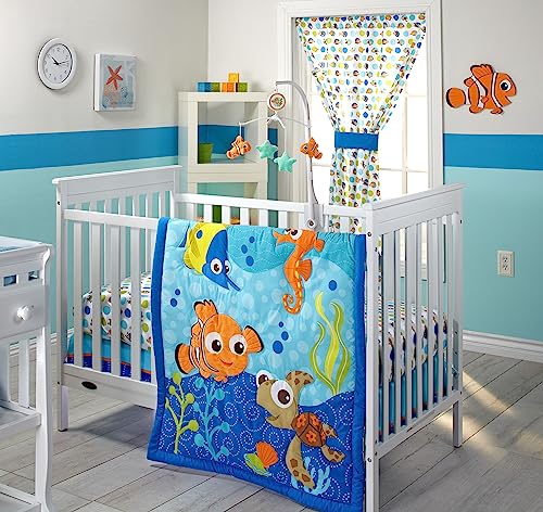 Image of Disney Nemo 3 Piece Crib Bedding Set