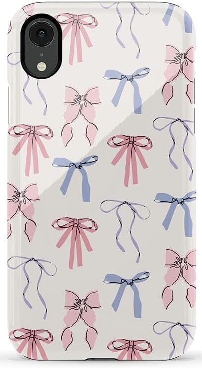 Casely iPhone XR Case | Coquette Girlie | Pastel Bows | Essential Slim Dual-Layer Protective Design