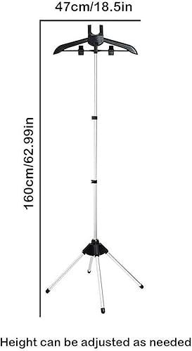Miniatura 6 de Perchero de vapor de ropa de mano, colgador de ropa de mano vaporizador de ropa, perchero telescópico plegable de tela de pie, perchero de secado,