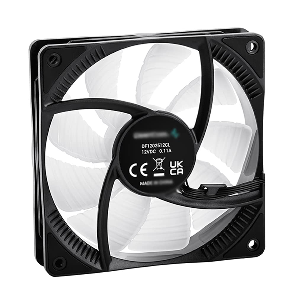 NOBRIM Ventilador de radiador 120, Ventilador de Carcasa de luz RGB Personalizado, Ventilador de chasis de Control Pwm en Sistema de refrigeración líquida, Enfriador de Carcasa de Ordenador de 12cm