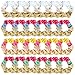 Riceshoot 24 Pcs Ice Cream Drip Softball Scrunchies for Women Softball Ice Cream Drip Party Favors for Team Women Sport Birthday Gifts Sport Supplies