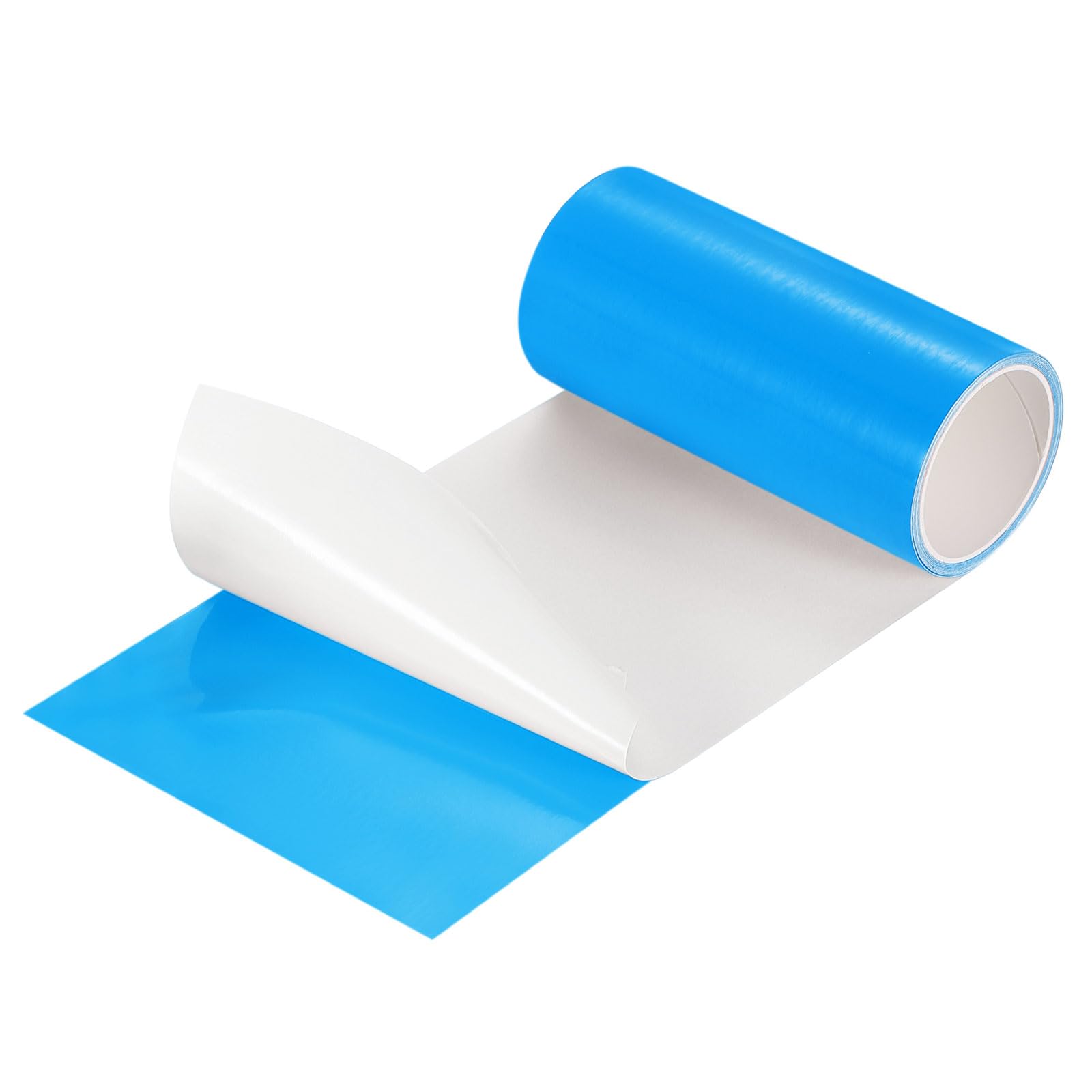 sourcing map Inflatable Patch Repair Kit 4 in x 5 Ft,TPU Pool Patches Repair Tape for Air Mattress, Bounce House, Swimming Pool, Blue