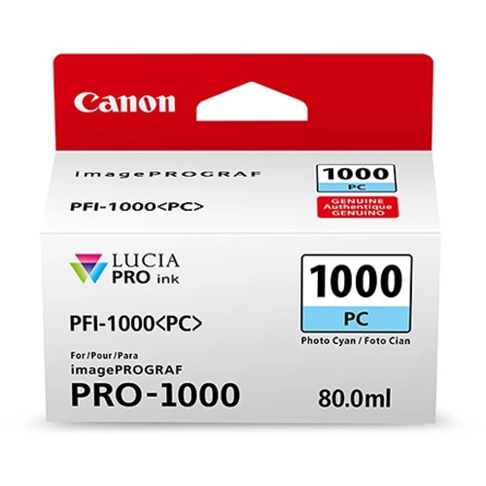 Canon PFI-1000PC Photo Cyan Printer Ink Cartridge