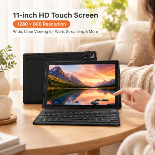 Image of Tablet,11 inch Android16 Tablet with Keyboard,36GB+128GB,1TB TF Expansion