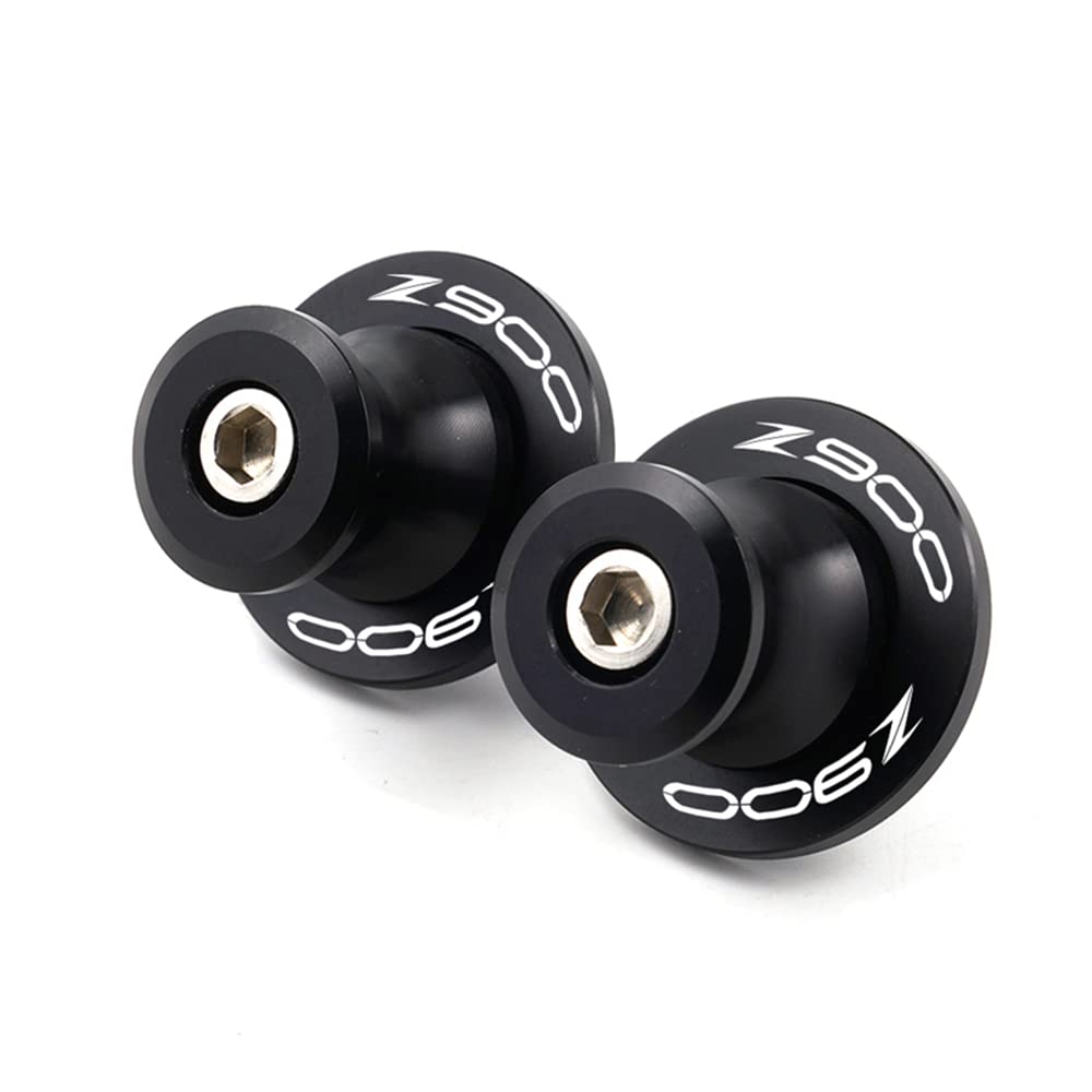 ESPEEDMTC for Kawasaki Z900 2017-2022 2pcs Swingarm Spools Slider CNC Aluminum Alloy Swing Arm Spools Stand Screws (Black)