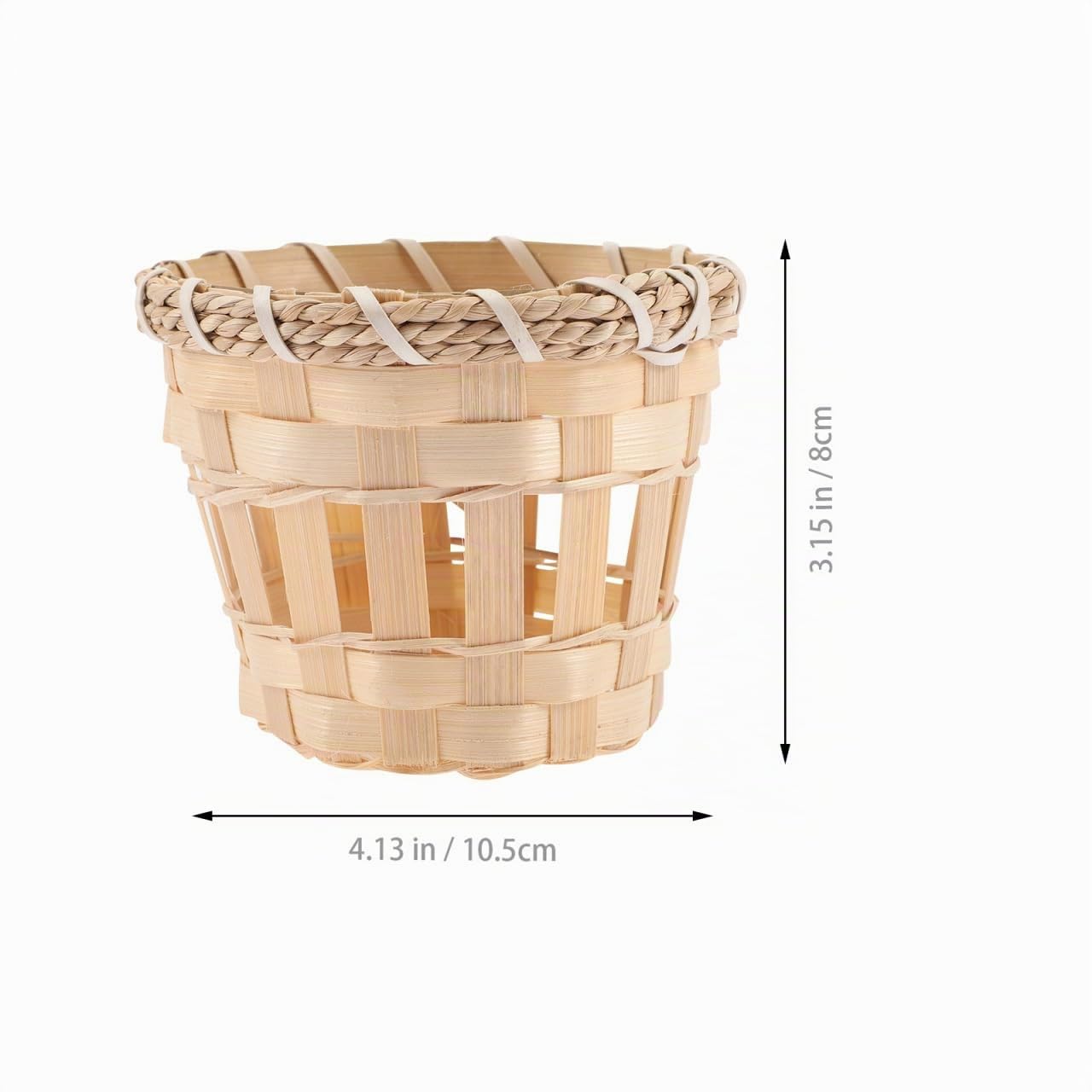 DOITOOL Abat-Jour Bambou Tissé À La Main Petit Couvercle Lumineux Intérieur 3.15 Pouces Décoration Naturelle Pour Lampe De Chevet Salon Et Bureau