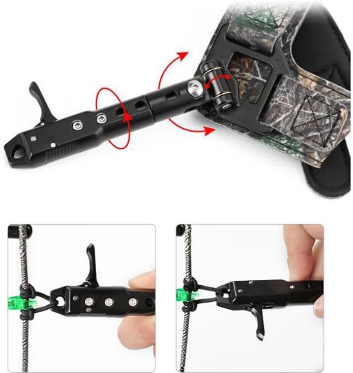 1 pcs Release Aid Trigger Compound Bow Strap Alloy for Archery Compound Bow Wrist Shooting Hunting Accessories