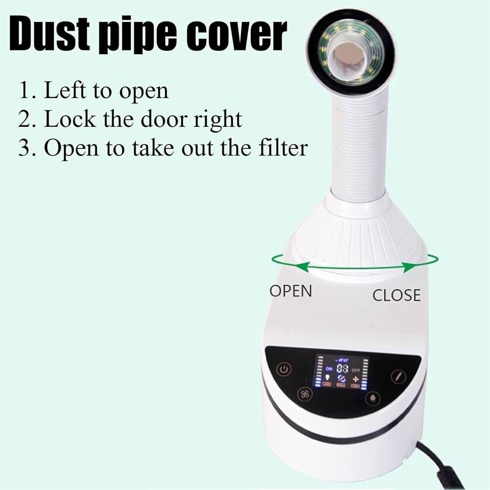Aspiratore di Polvere da Tavolo Robusto per Laboratori odontotecnici, aspirapolvere per aspirazione di Polvere Dentale, aspiratore di Polvere per Unghie per Lab