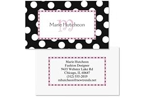 Leeza Initial Custom Printed Business Cards - Personalized Calling Cards