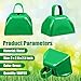 Boao 100 Pieces Metal Cowbell with Handle for Sporting Events Small Cow Loud Bells Noise Makers Call Bells for Wedding Cheering Football Games, 3 x 2.8 x 2.5 Inch(Green)