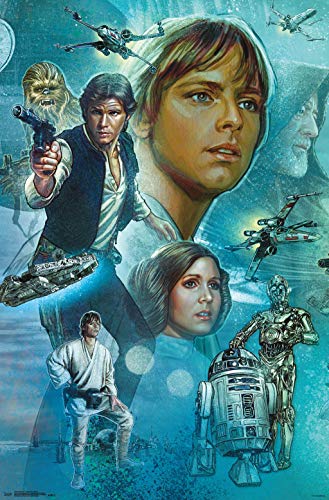 Trends International Star Wars: A New Hope - Celebration Mural, 22.375" x 34", Premium Unframed