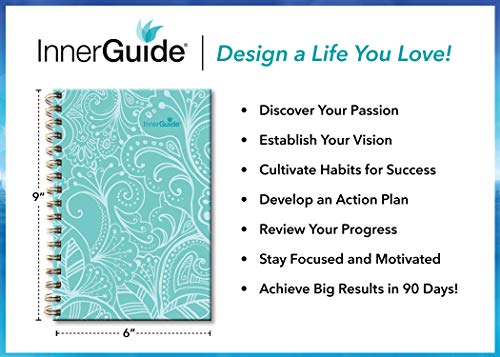Innerguide Undated Daily Goal Planner - Life Coaching - Results Orientated - 90 Day Inspirational Productivity Tool For Success #TOP1