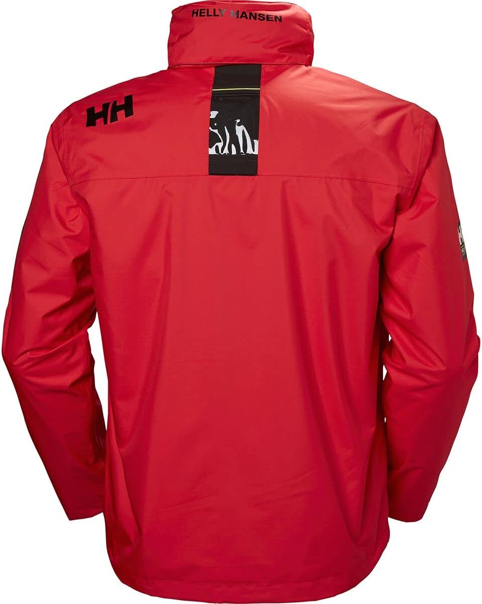 Helly-Hansen 33874 Men's Crew Hooded Midlayer Jacket X-Small Red
