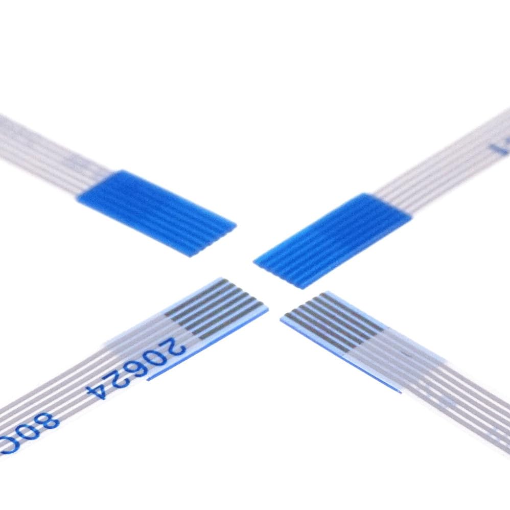 Wiring Connecting Terminals - 1000pcs FFC/FPC Flexible Flat Cable 0.5 mm Pitch 6 pin 200mm Length Reverse Ends Different Direction