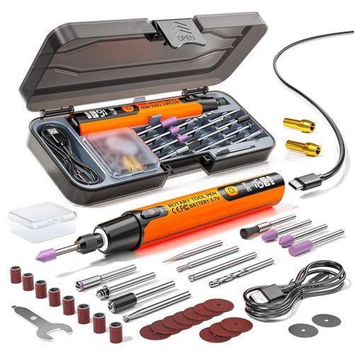 Mini Electric Rotary Tool Set with LED Light & Digital