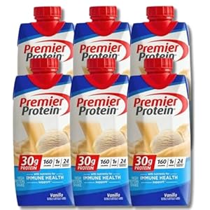 Premier Protein Shake| Vanilla High Protein Ready to Drink Shake 11Fl oz | 30g Protein. (Pack of 6)