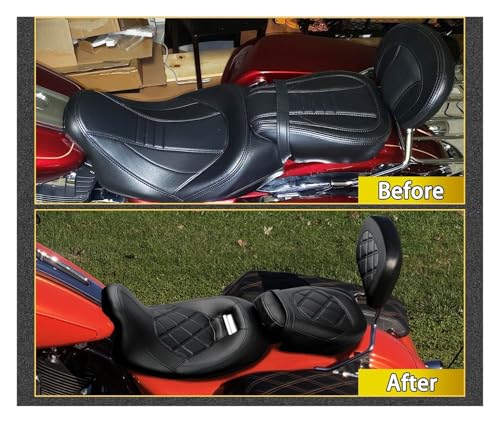 Asiento doble para Road King Special Classic con respaldo para viajes largos 3