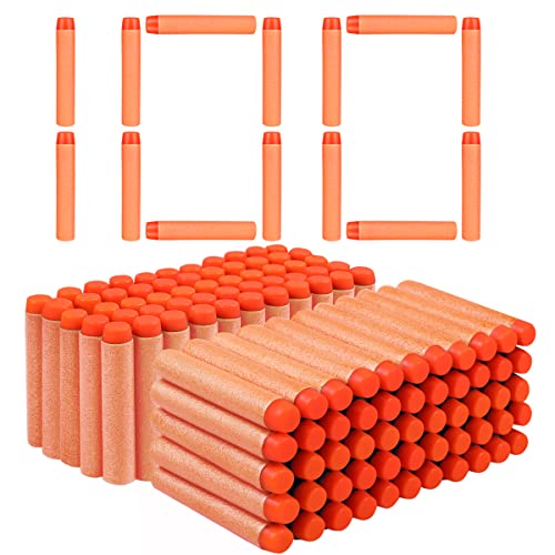 VCOSTORE Colpi Nerf - 100 Pezzi Proiettili Nerf Proiettili Frecce Dardo Proiettili Ricarica Frecce in Schiuma per la Serie N-Strike Elite Blasters