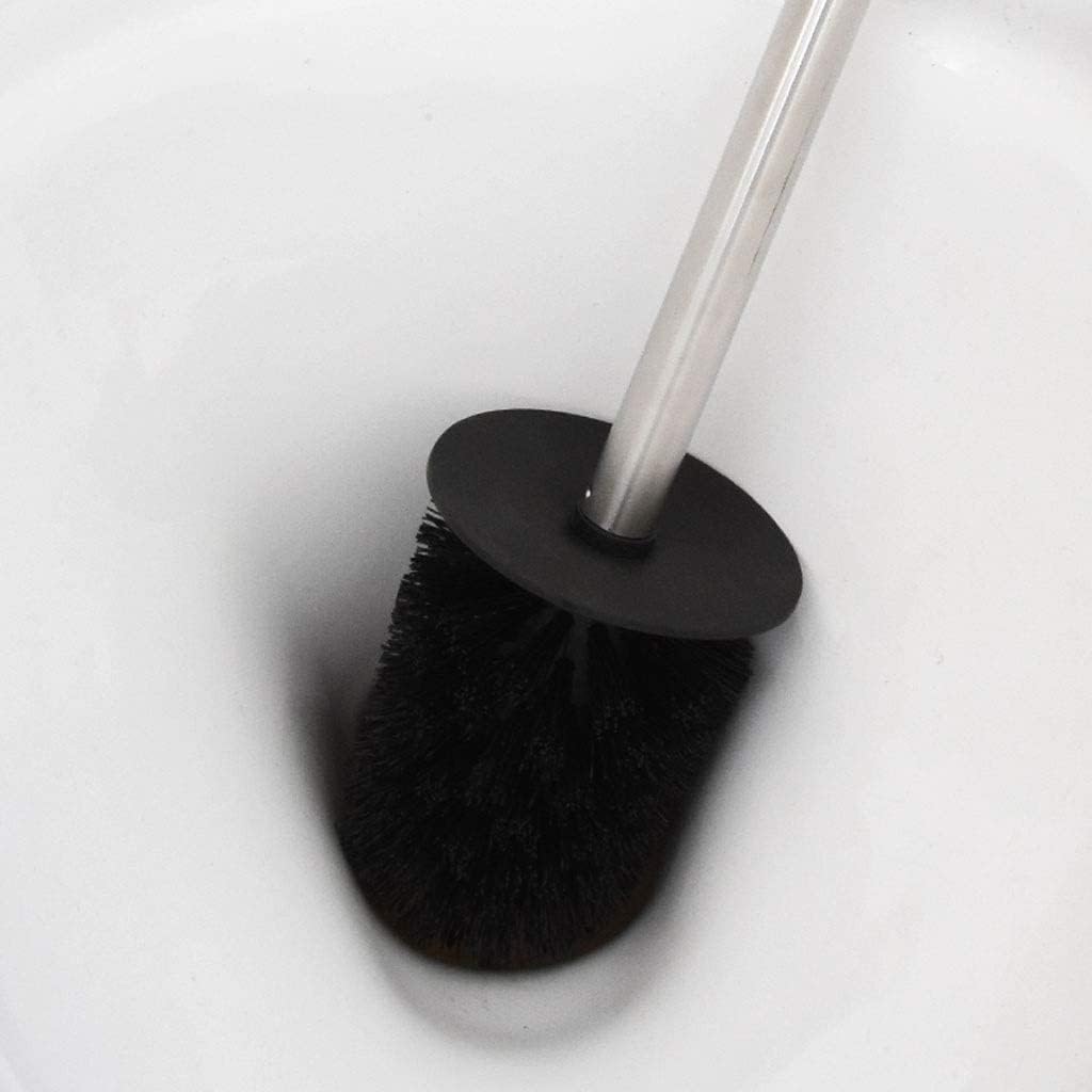 Toilet Brush Holder Toilet Bowl Brush Stainless Steel Toilet Brush Holder Free Standing Brush,Toilet Brush Set Bathroom WC Long Handle Loo Brush Scrubber Toilet Brush Toilet Brush with HOL