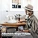 Sangyn Retro Festnetztelefone Klassisches Retro Telefon mit Wählscheibe Einstellbare Lautstärke Vintage Nostalgie Telefon für Home Office Dekoration, Weiß