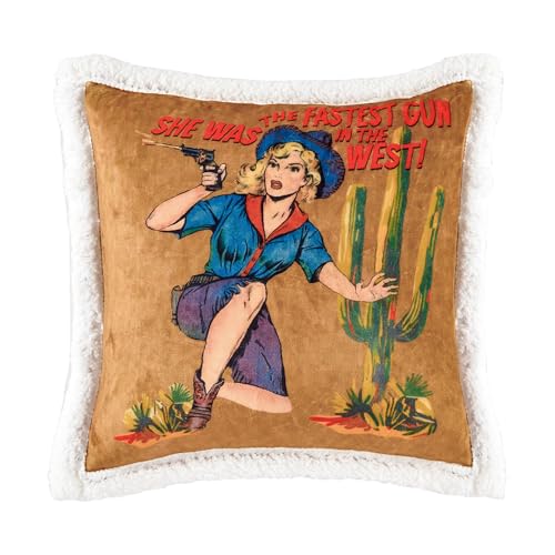 Image of Paseo Road Indigo Hill by HiEnd Accents Gunslinger 18x18 Throw Pillow