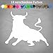 Generic Autocollant Taureau 15 x 12 cm EL Toro Bulle Tauro Plott Autocollant Espagne GTI en 18 couleurs