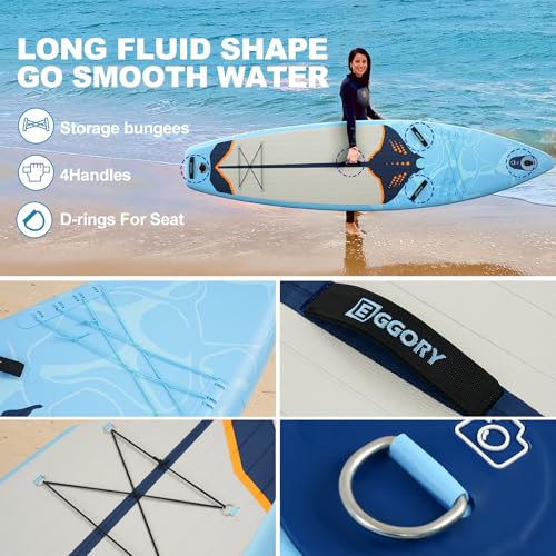 Image of Inflatable Paddle Board, Stand Up Paddle Board | Stable Design with Non-Slip Comfort Deck, Portable Travel Paddle Board