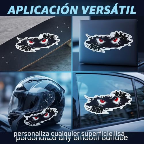 Miniatura 5 de Xenqito 2 Piezas Pegatinas Coche, Personalizadas, Interesante, Exterior, Pegatinas Coche Exterior, Para Coche, Moto, Ventana De Carro, Cascos, Vinilo Adhesivo Negro
