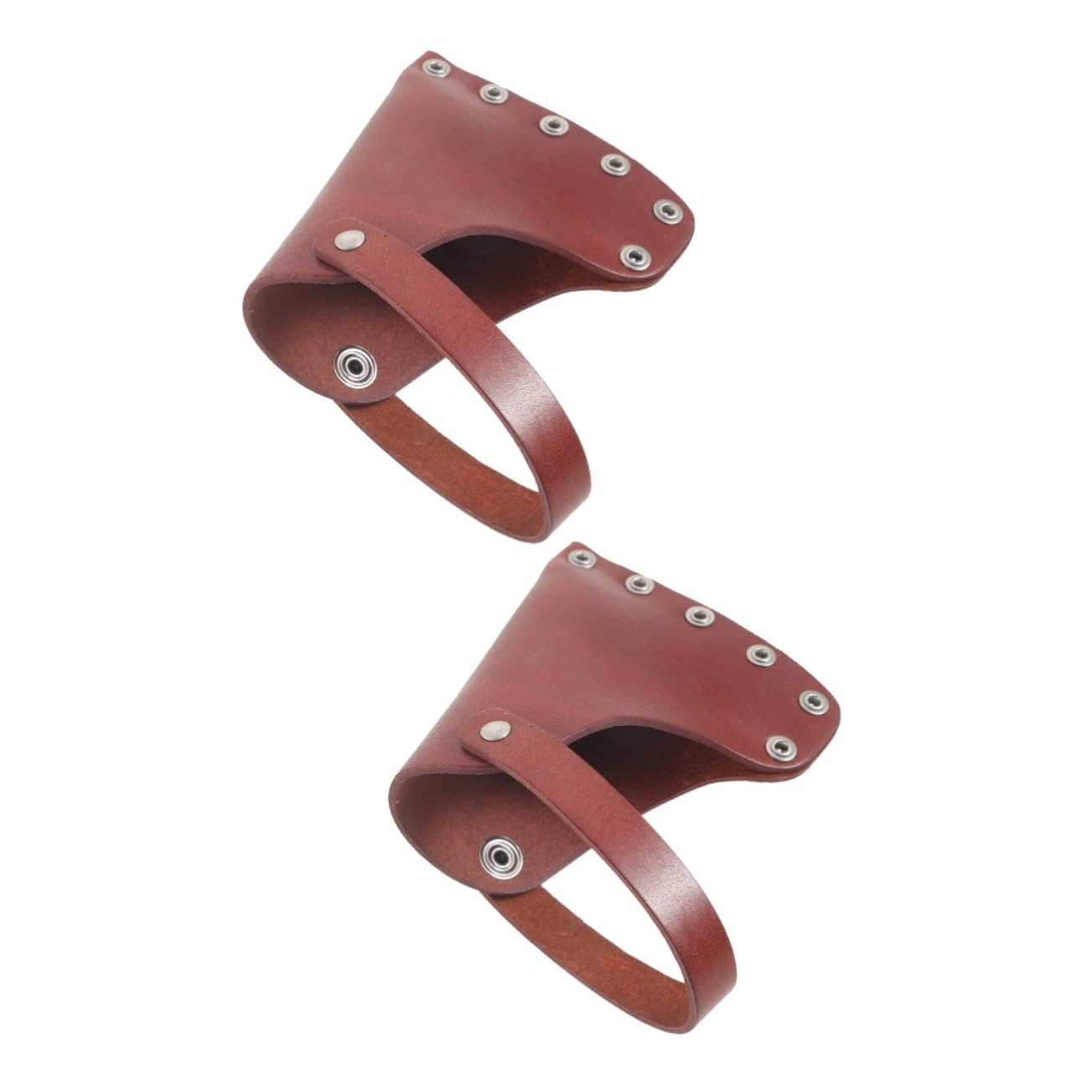 TEHAUX 2pcs Axe and Hatchet Cover Camping Axe Sheath Protective Cover Outdoor Tools Storage Leather