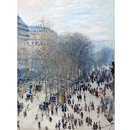 Claude Monet Boulevard Des Capucines Unframed Wall Art Print Poster Home Decor Premium
