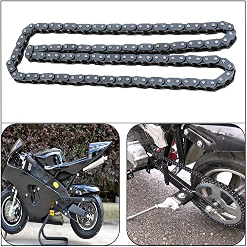 Yoxufa T8F Drive Chain 116 Links For 43Cc 47Cc 49Cc 2-Stroke Ssr Sx50 Holeshot Coolster Syx Goped Mototec Apc Mini Chopper Super Pocket Dirt Bike 4 Wheeler Atv Quad Scooter Kid Mini Moto Heavy Duty #TOP2