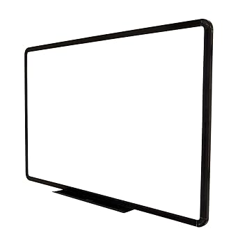 OBASIX Superior Series Magnetic White Board 3x4 Feet | Heavy Aluminium Frame Black SMWBPCB90120