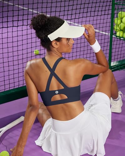 Image of RUNNING GIRL Sports Bra for Women High Support,Molded Cup Strappy Running Sports Bras with Sewn in Pads