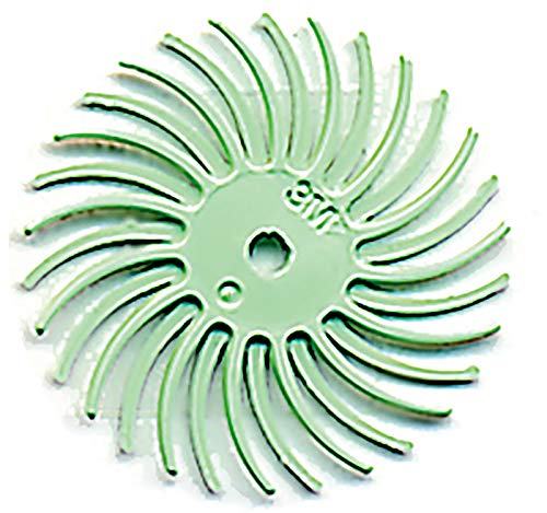 Radial Bristle Disc, 3/4” Dia., Light Green, 1 Micron (14,000 Grit), Pack of 6