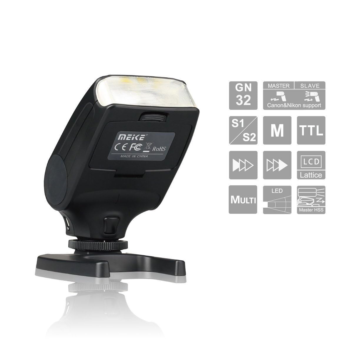 Meike MK-320S Mini TTL Speedlite Flash for Sony MI Hot Shoe A7 A7II NEX6 A6000 A6300 A6500