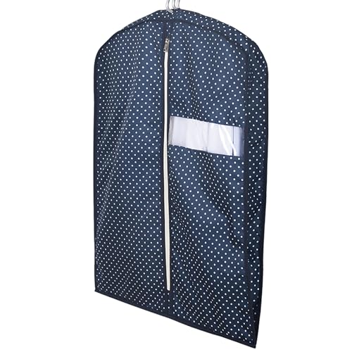 Garment Bags, Suit Bag Hanging Garment Bags for Closet Storage with Clear Window Clothes Cover for Dresses, Coats Three-Dimensional(Blue,60x9x100cm/24x4x39in)