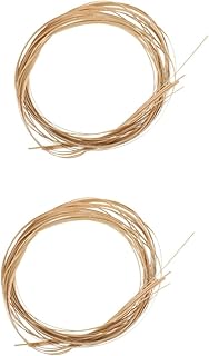 GANAZONO 2 Rolos Cesta Tecida DIY Material De Juncos De Cesta Feitos À Mão Juncos De Bambu Material De Tecelagem De Cesta Materiais Artesanais Material De Modelo Pedaços De Bambu Bambu