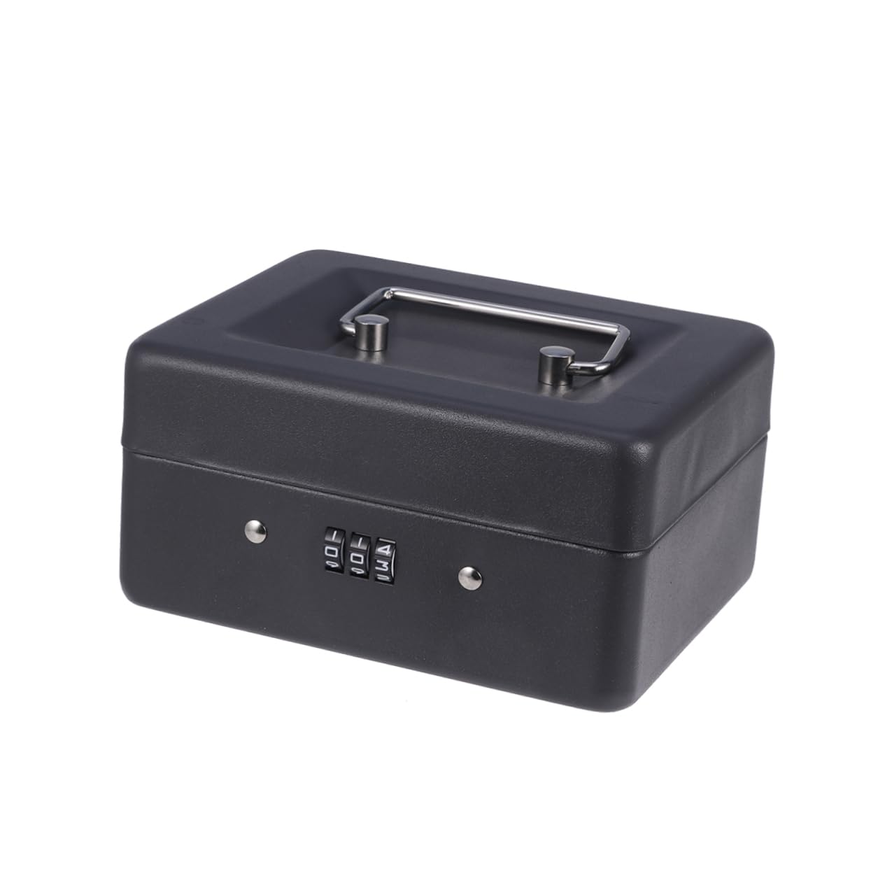 Cassetta Portavalori in Metallo Nero con Combinazione Rinforzata | Design Aggiornato del Codice, Struttura Heavy Duty, per Ristorante e Mercato