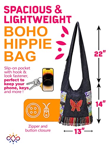 Image of ROYAL The Collection Small Hippie Phone Purse Crossbody, Boho Travel Bag