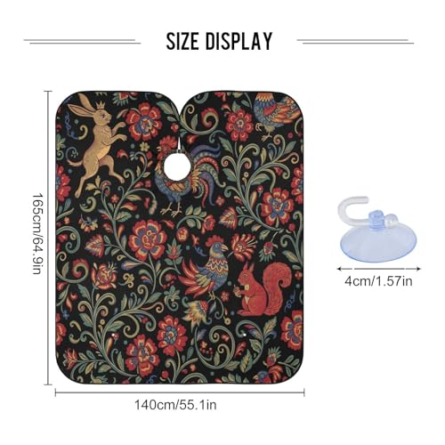 Capa de Barbería Impermeable para Hombre con Cierre Ajustable miniatura 3
