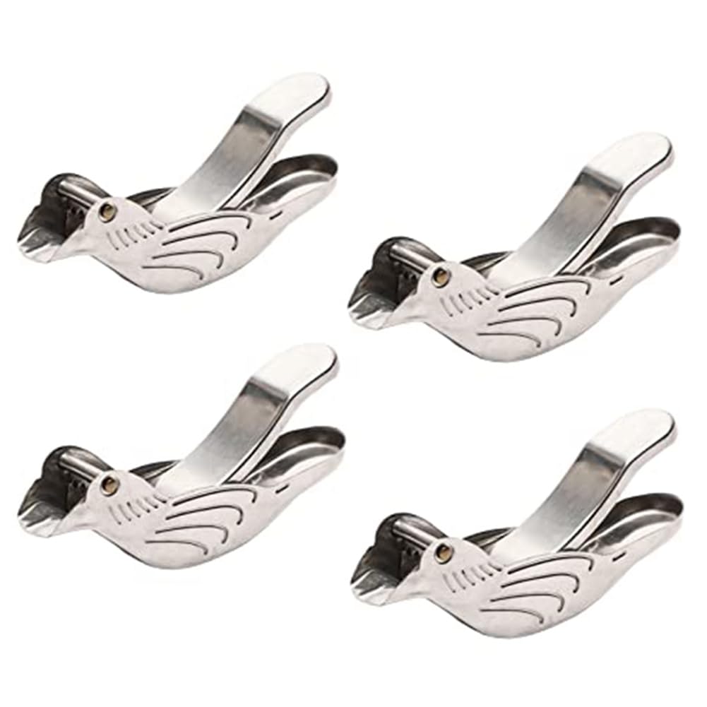 Vjsujehgy Portable Hand Lemon Juicer 4 PCS Stainless Steel Manual Squeezer Bird-Shaped Fruit Juice Tool