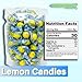 Lemon Candy. Hard Candies Individually Wrapped Heads Bulk. Natural Lemon Flavor. (1 Pound Bag) Net Wt. 16oz.