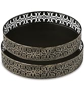 MIHIRO Lazy Susan Organizer, Metal Lazy Susan Rotating Tray Turntable for Cabinet Table, Rotatabl...