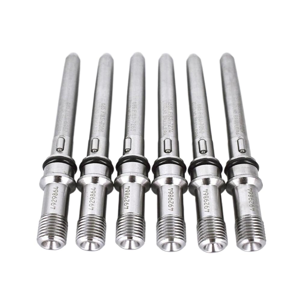 Cqadsdyrx Onecolor 6Pcs Injector Connector Tubes 4929864 Compatible With Diesel 5.9L 6.7L